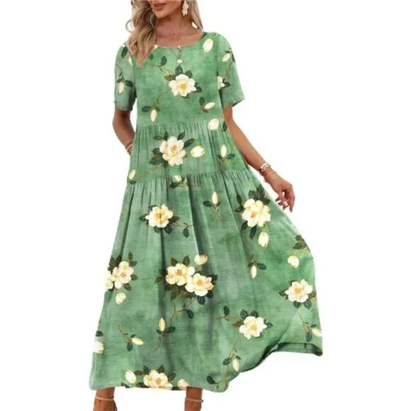 chinese dress ladies Printed Loose Boho Mini Dress - 3 colors available I Love that Boho main image 1